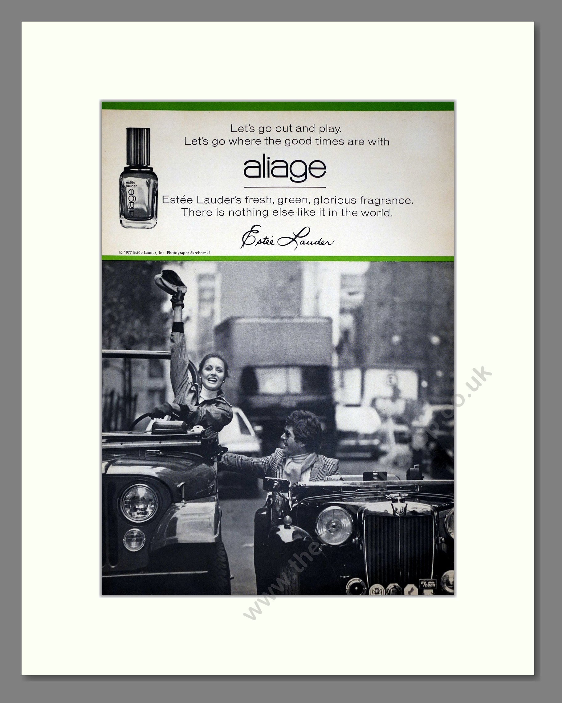 Estee Lauda - Aliage. Vintage Advert 1977 (ref AD65456)