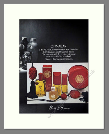 Estee Lauda - Cinnabar Double Advert. Vintage Advert 1978 (ref AD65467)