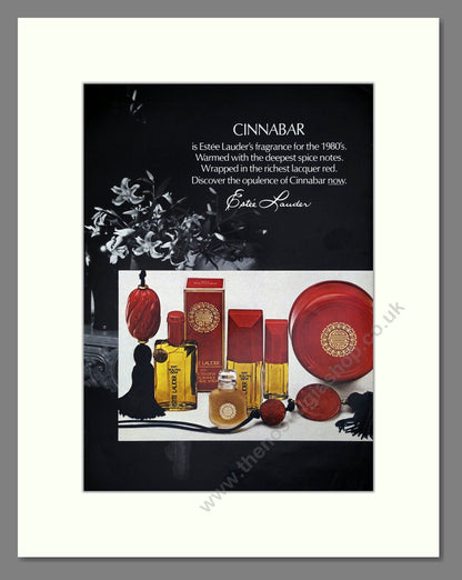 Estee Lauda - Cinnabar Double Advert. Vintage Advert 1979 (ref AD65469)