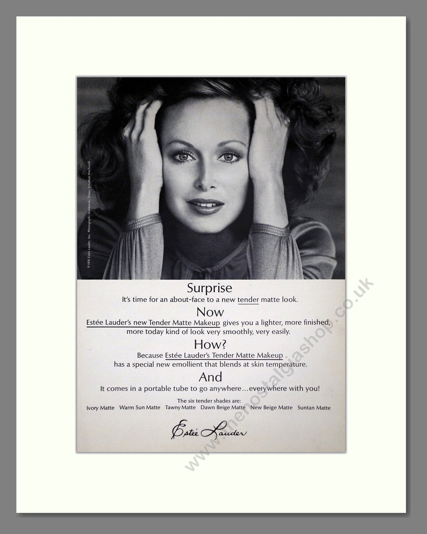 Estee Lauda - Private Collection. Vintage Advert 1976 (ref AD65473)