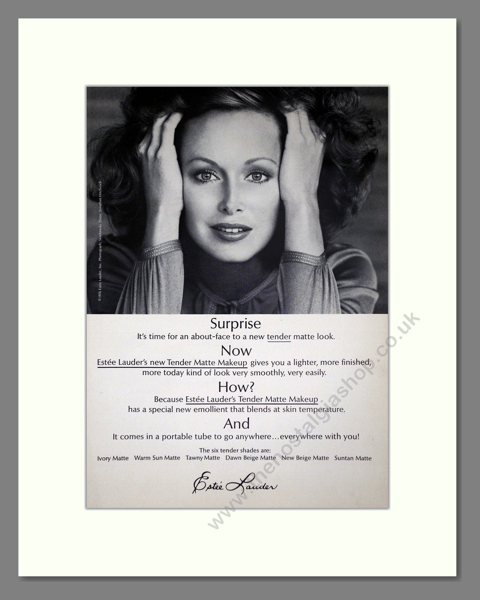 Estee Lauda - Private Collection. Vintage Advert 1976 (ref AD65473)