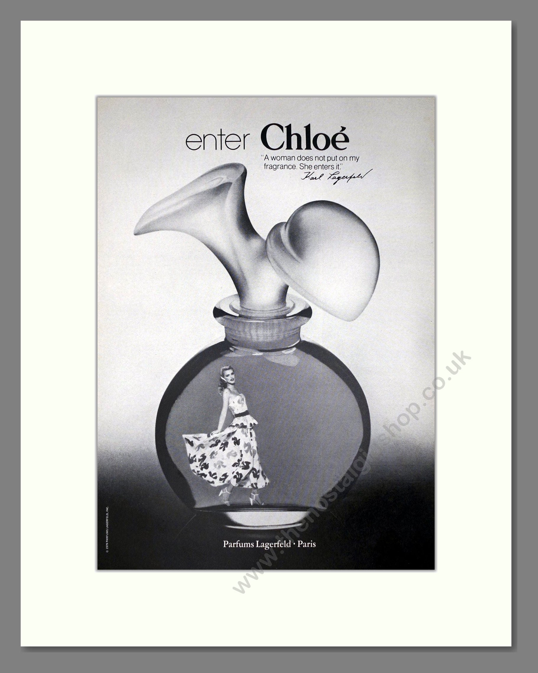 Lagerfeld - Chloe. Vintage Advert 1979 (ref AD65490)
