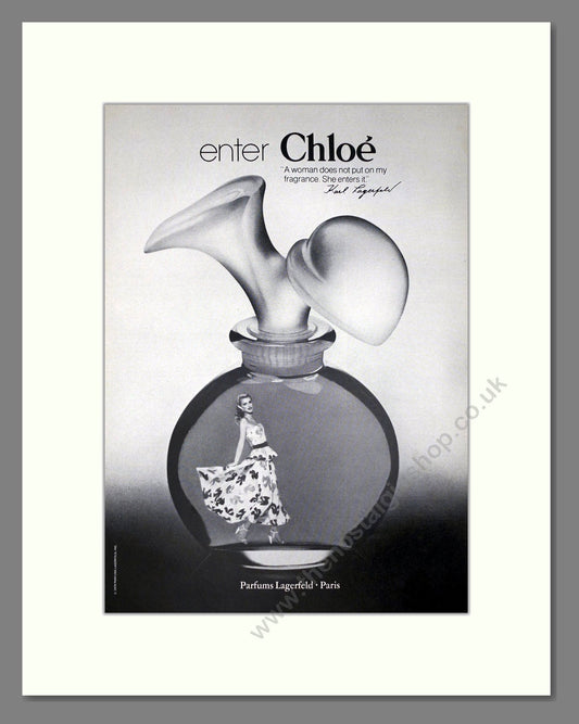 Lagerfeld - Chloe. Vintage Advert 1979 (ref AD65490)