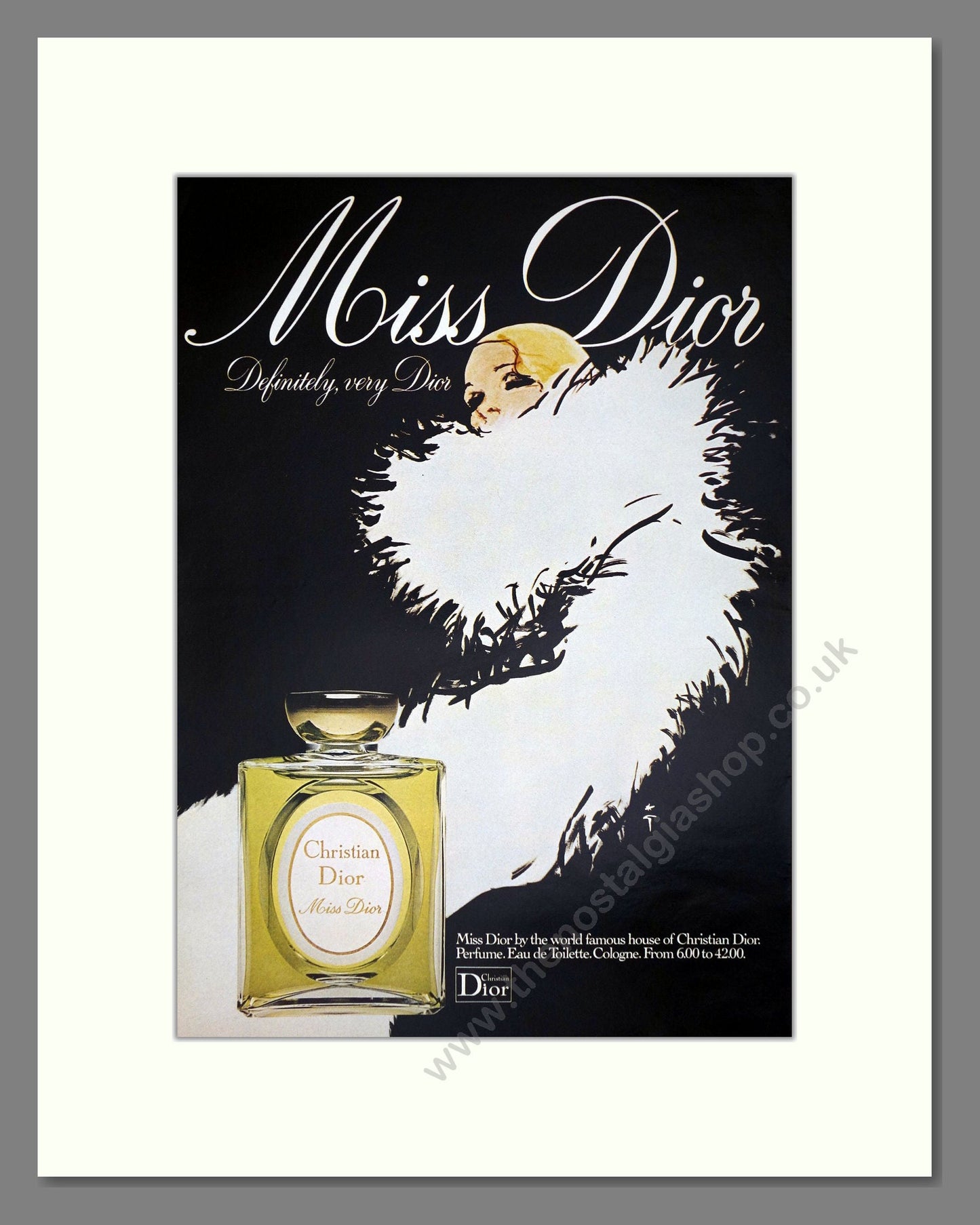 Christian Dior - Miss Dior. Vintage Advert 1975 (ref AD65491)