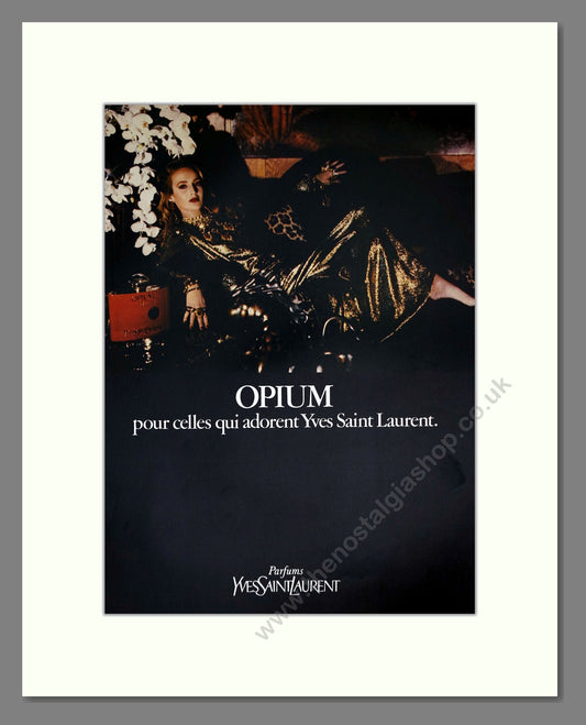 Yves Saint Laurent - Opium. Vintage Advert 1981 (ref AD65494)