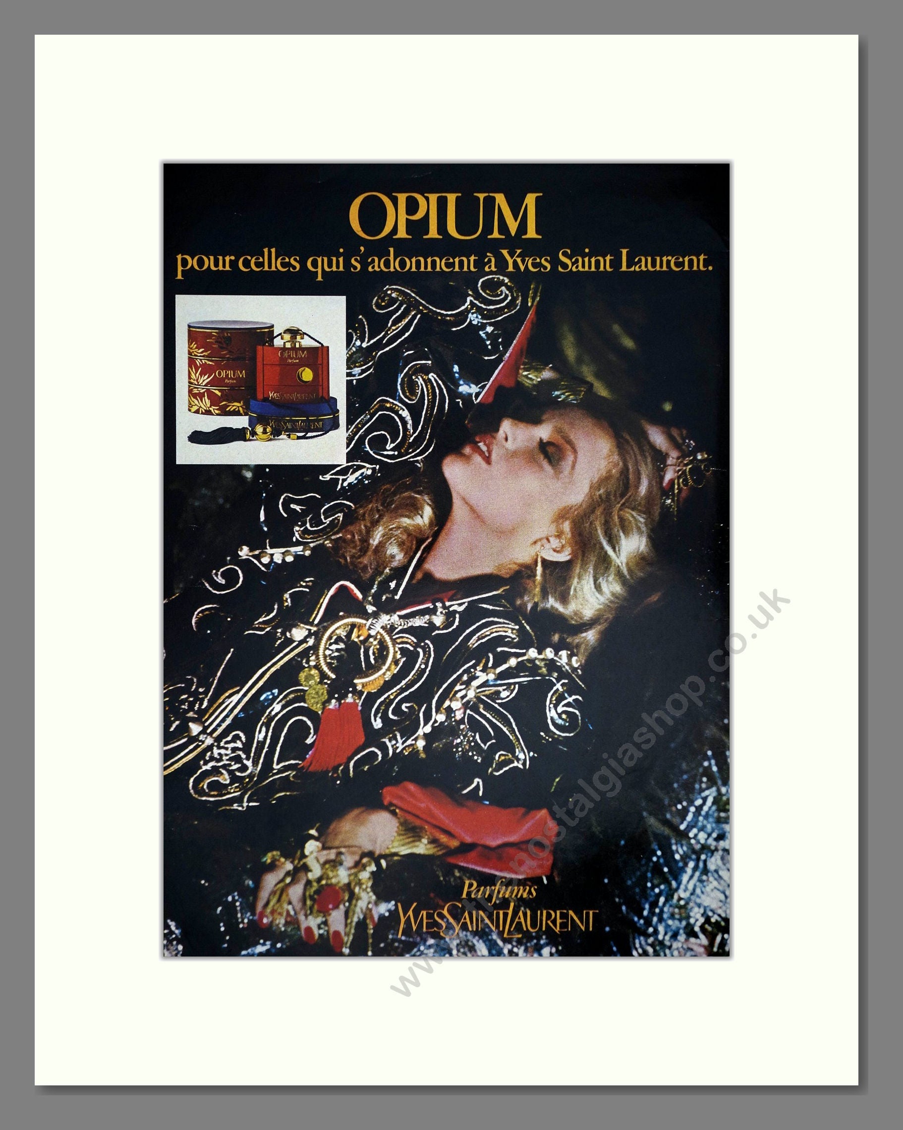 Yves Saint Laurent - Opium. Vintage Advert 1979 (ref AD65495)