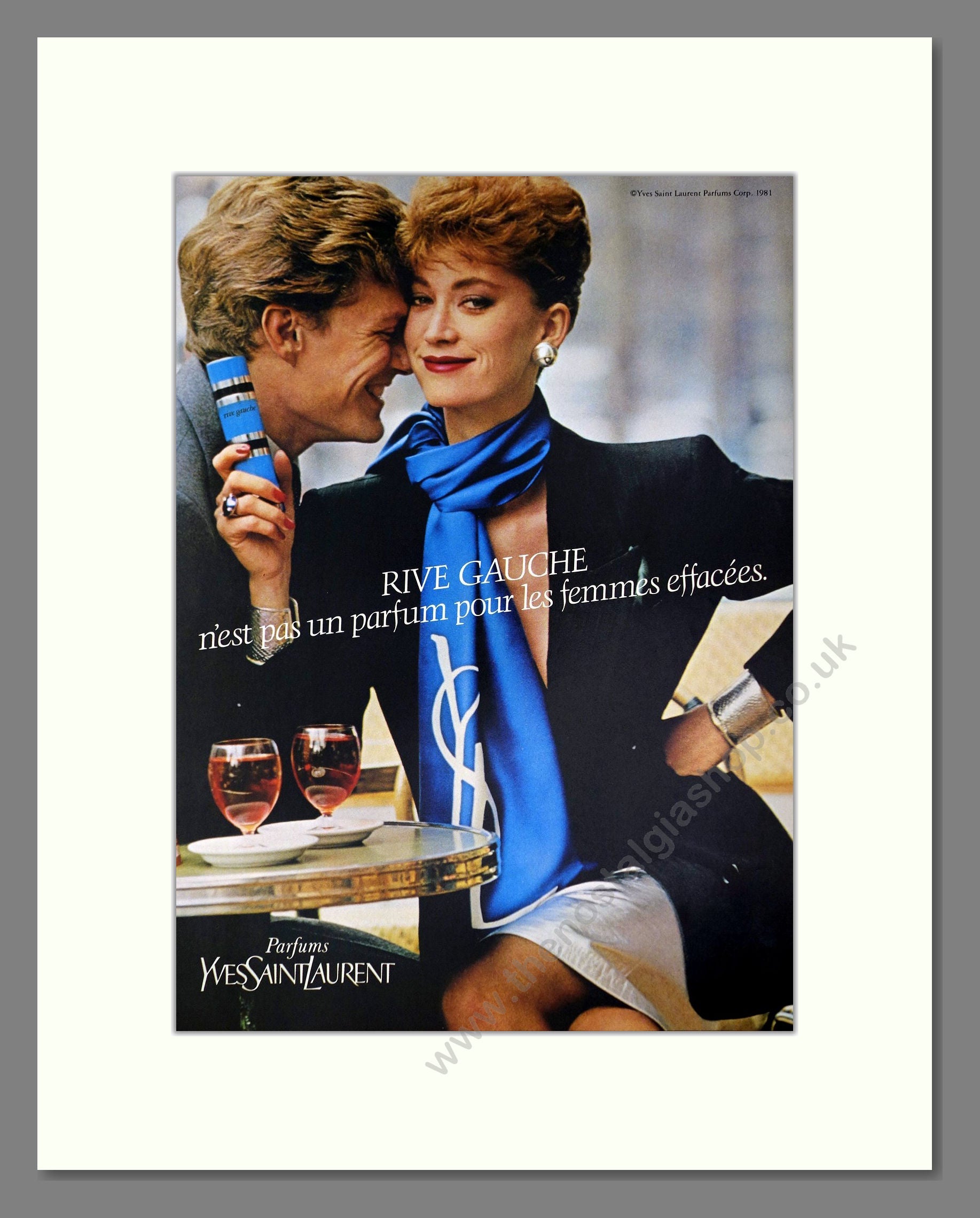 Yves Saint Laurent - Rive Gauche. Vintage Advert 1981 (ref AD65497)
