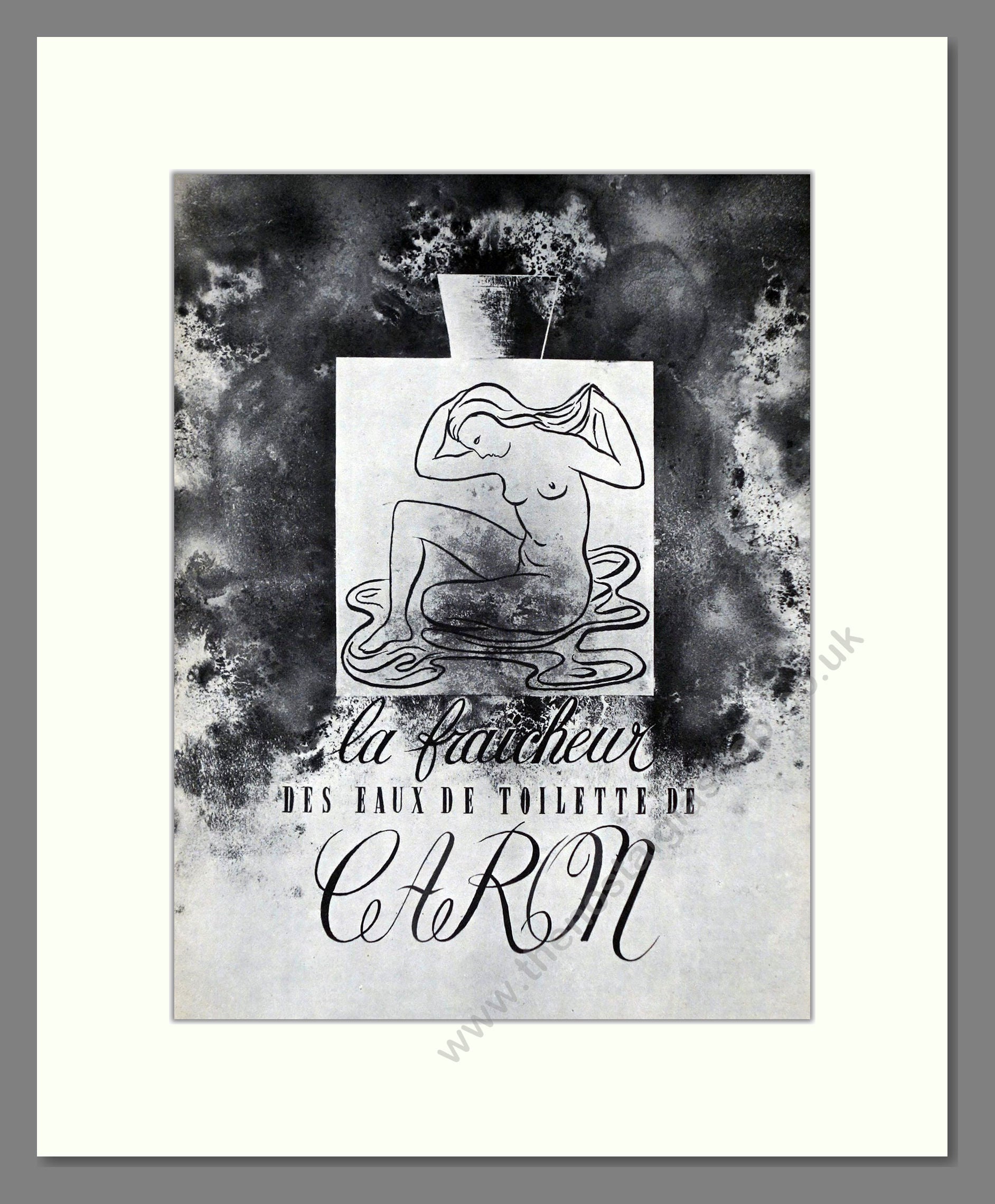 Caron - La Fraicheur. Vintage Advert 1961 (ref AD65504)