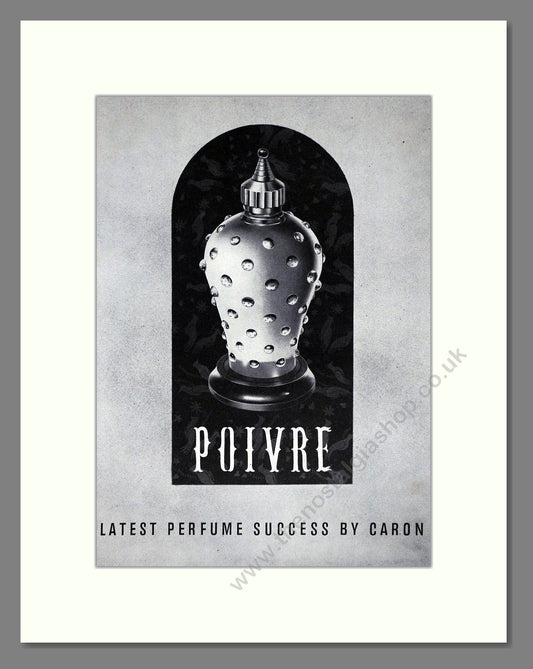 Caron - Poivre. Vintage Advert 1955 (ref AD65506)