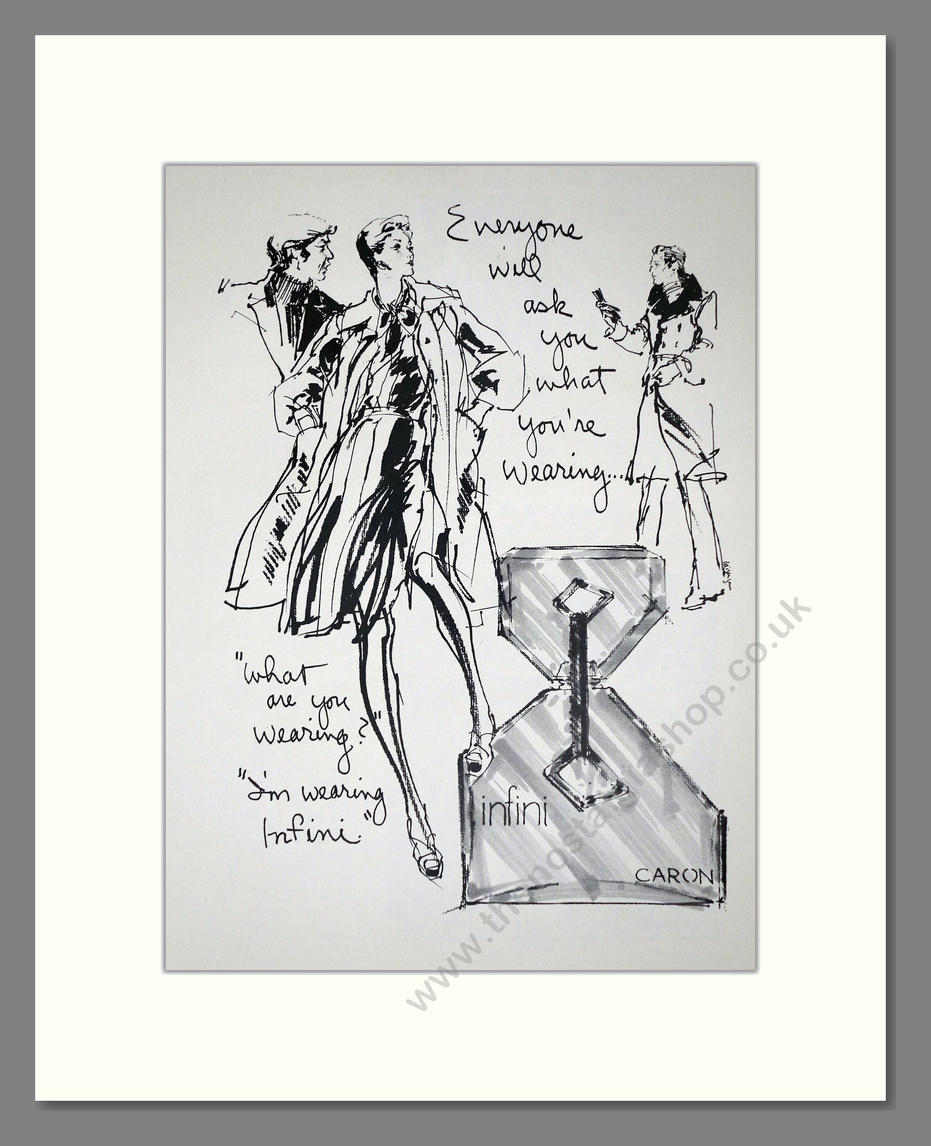 Caron - Infini. Vintage Advert 1973 (ref AD65512)