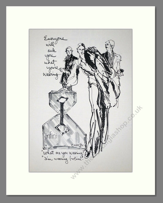 Caron - Infini. Vintage Advert 1973 (ref AD65513)