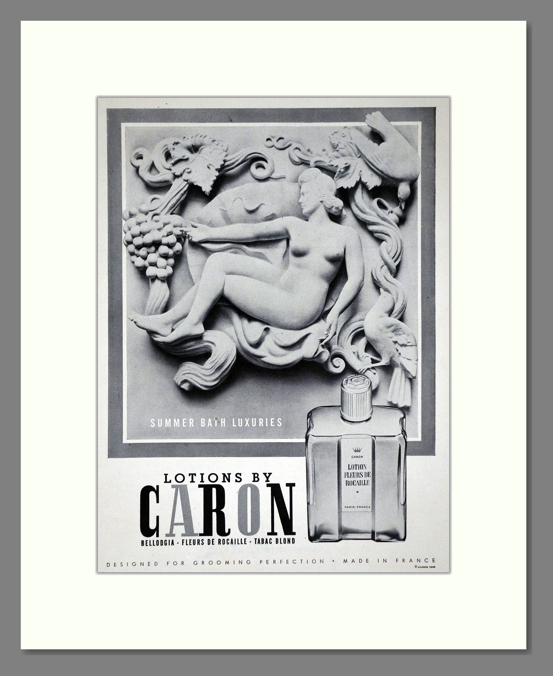 Caron - Lotions. Vintage Advert 1949 (ref AD65514)
