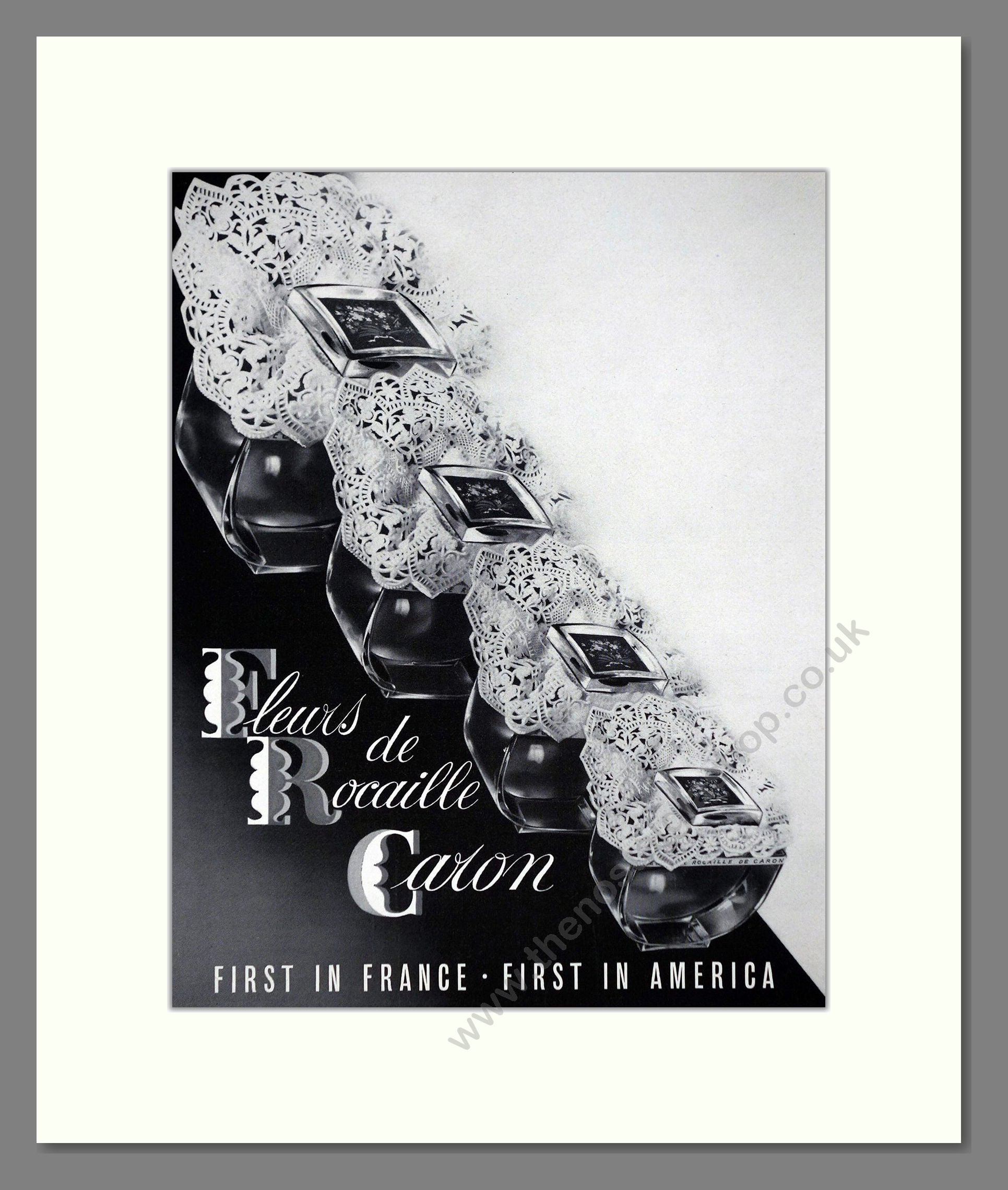 Caron - Fleurs De Rocaille. Vintage Advert 1959 (ref AD65522)