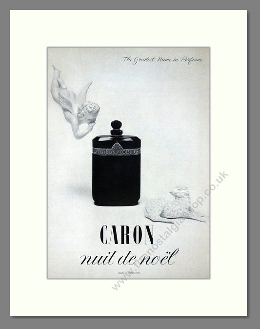 Caron - Nuit De Noel. Vintage Advert 1961 (ref AD65524)