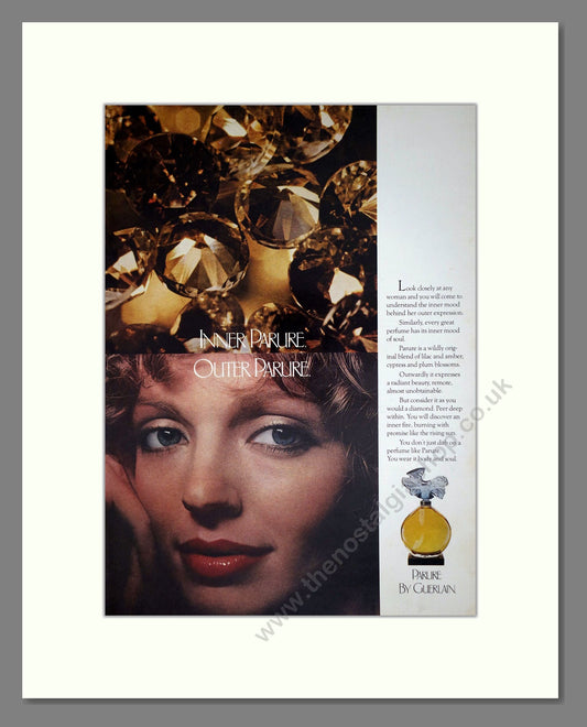 Guerlain - Parure. Vintage Advert 1977 (ref AD65525)