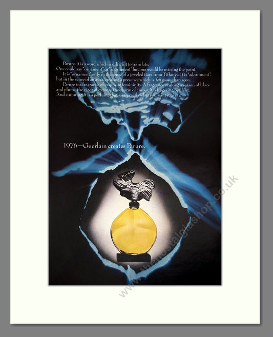Guerlain - Parure. Vintage Advert 1977 (ref AD65526)