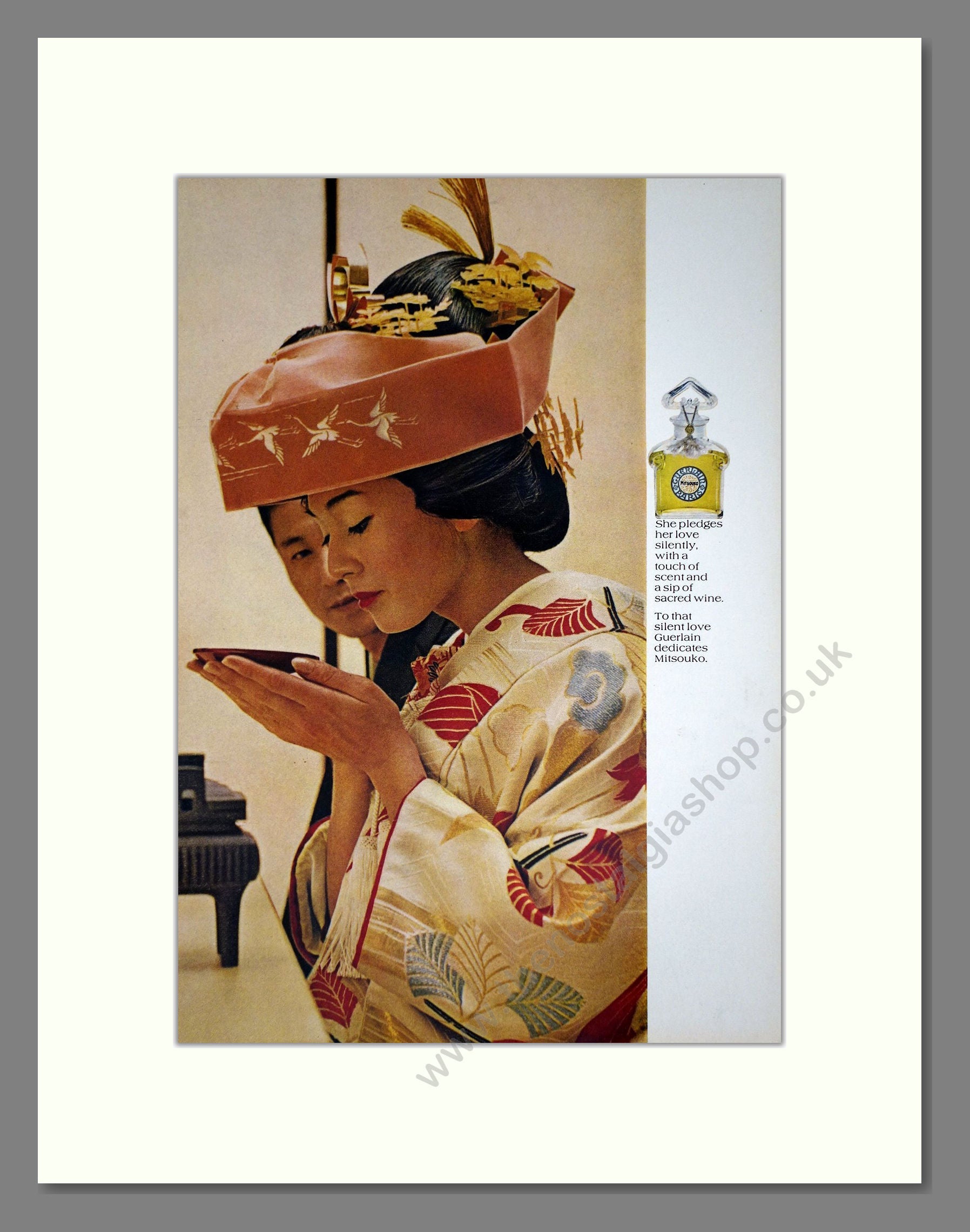 Guerlain - Mitsouko. Vintage Advert 1968 (ref AD65527)