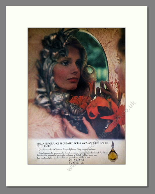 Guerlain - Chamade. Vintage Advert 1975 (ref AD65528)