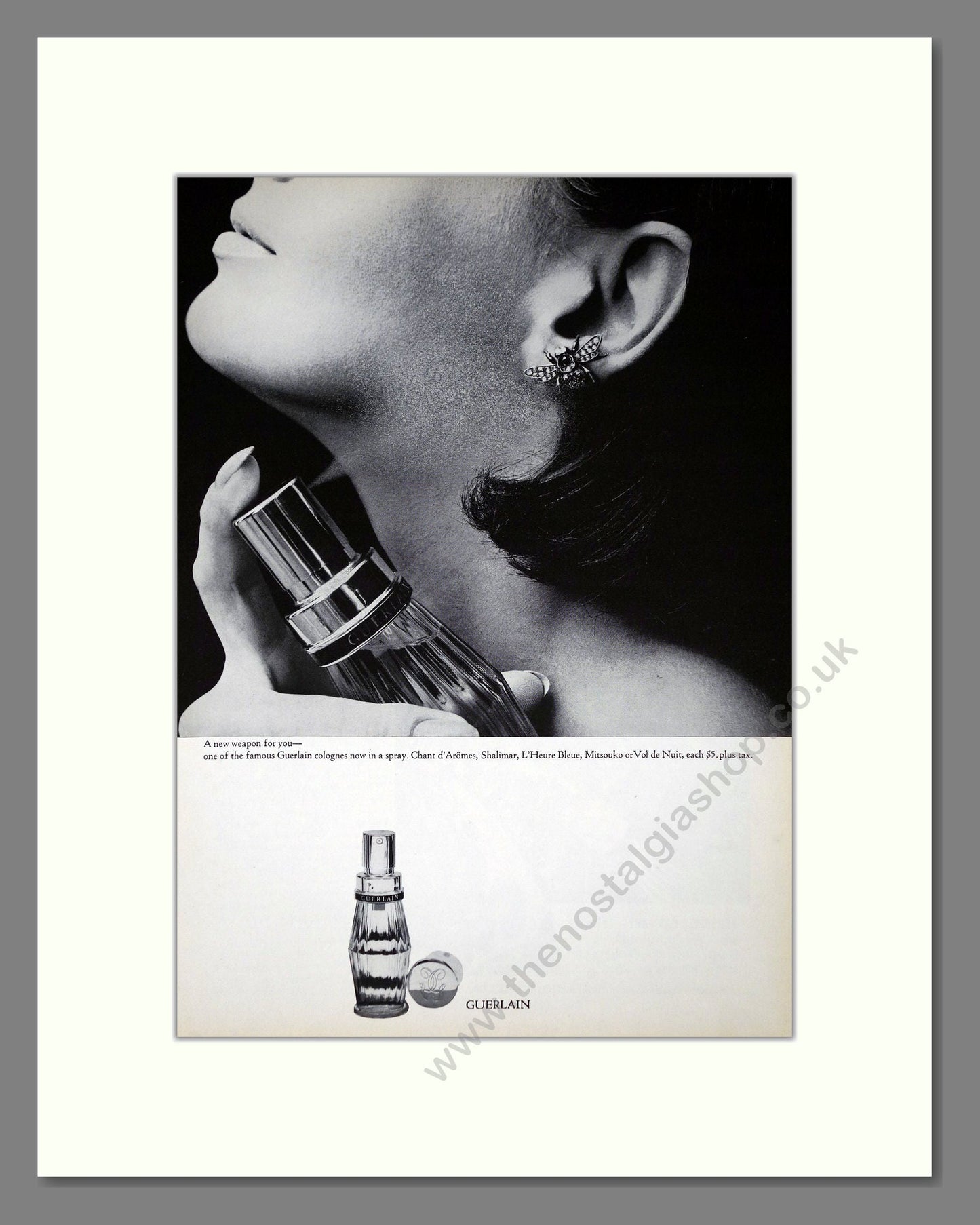 Guerlain - Cologne. Vintage Advert 1965 (ref AD65532)