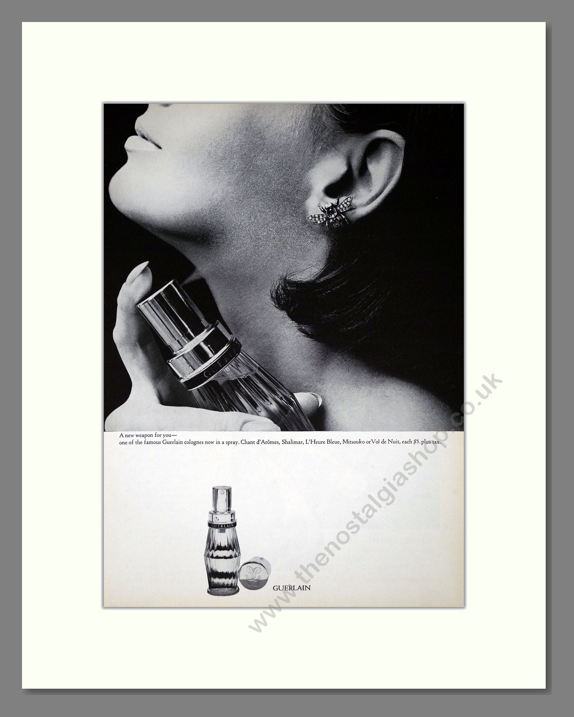 Guerlain - Cologne. Vintage Advert 1965 (ref AD65532)