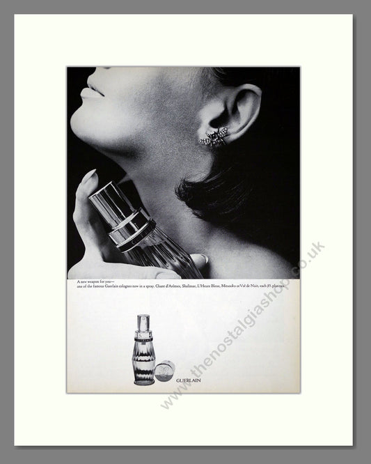 Guerlain - Cologne. Vintage Advert 1965 (ref AD65532)