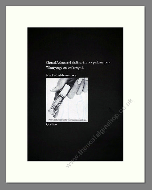 Guerlain - Shalimar. Vintage Advert 1965 (ref AD65533)