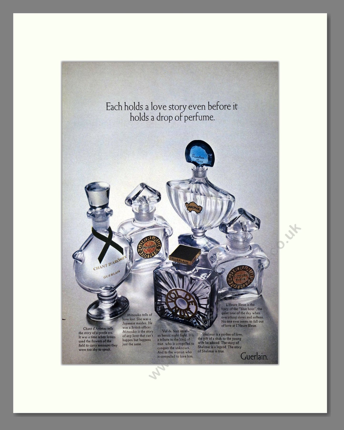 Guerlain - Matching Collections. Vintage Advert 1970 (ref AD65544)