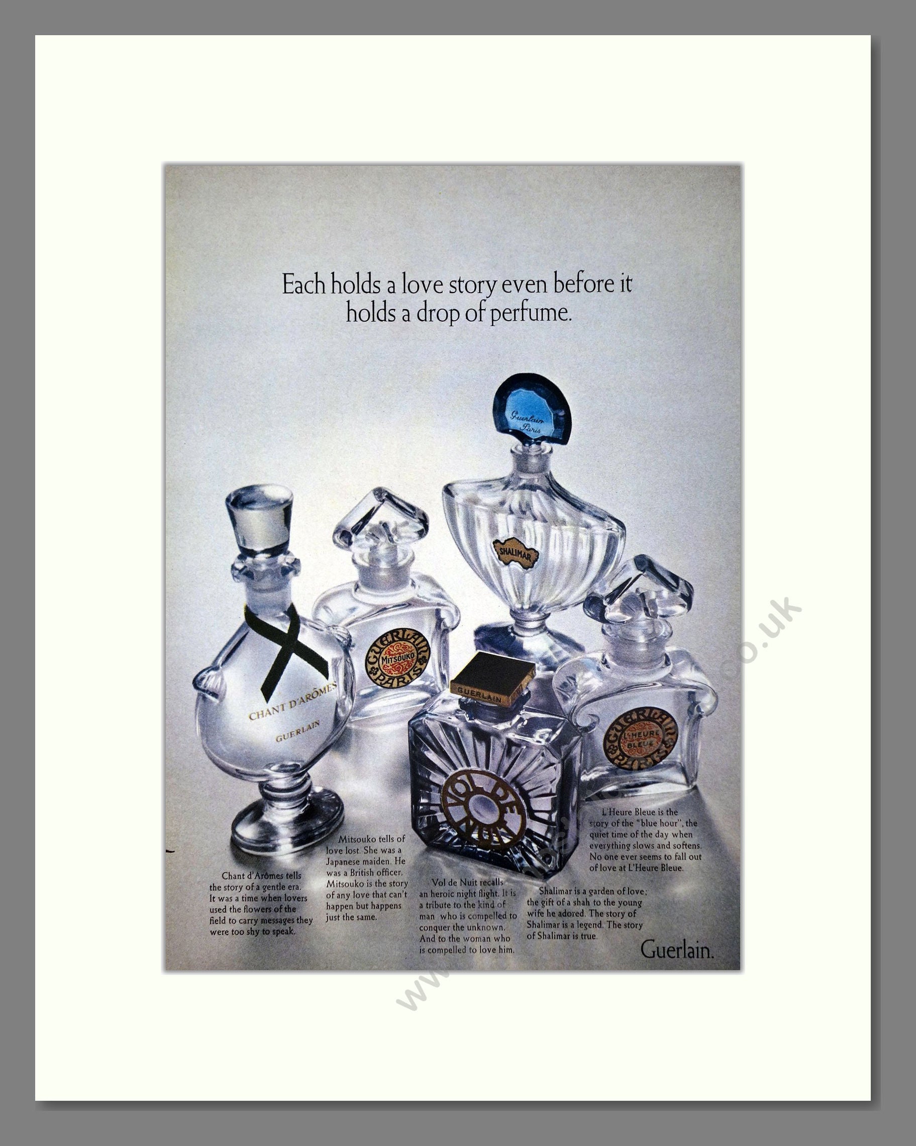 Guerlain - Matching Collections. Vintage Advert 1970 (ref AD65544)
