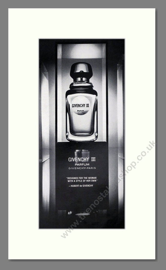 Givenchy - Givenchy III. Vintage Advert 1975 (ref AD65562)