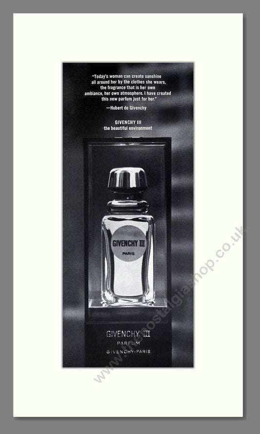 Givenchy - Givenchy III. Vintage Advert 1971 (ref AD65563)