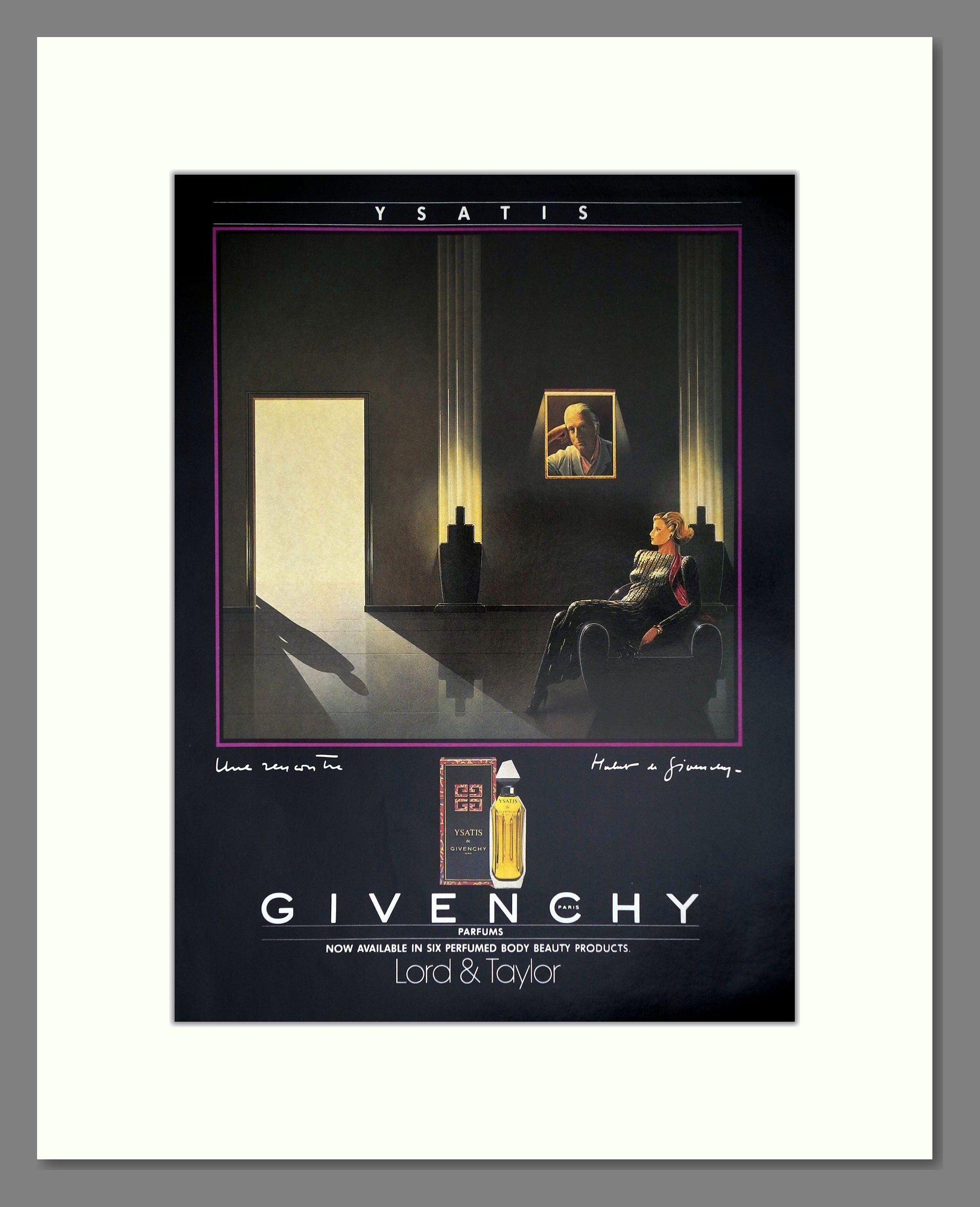 Givenchy - Ysatis. Vintage Advert 1986 (ref AD65564)