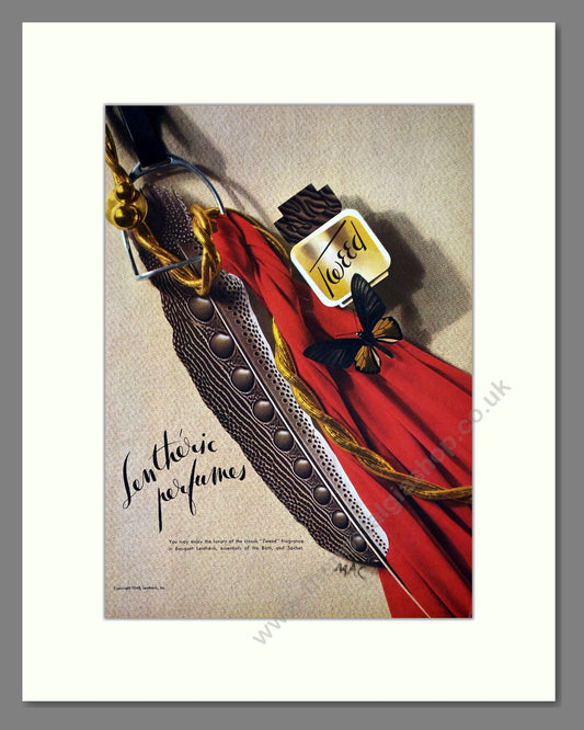 Lentheric - Tweed. Vintage Advert 1948 (ref AD65575)