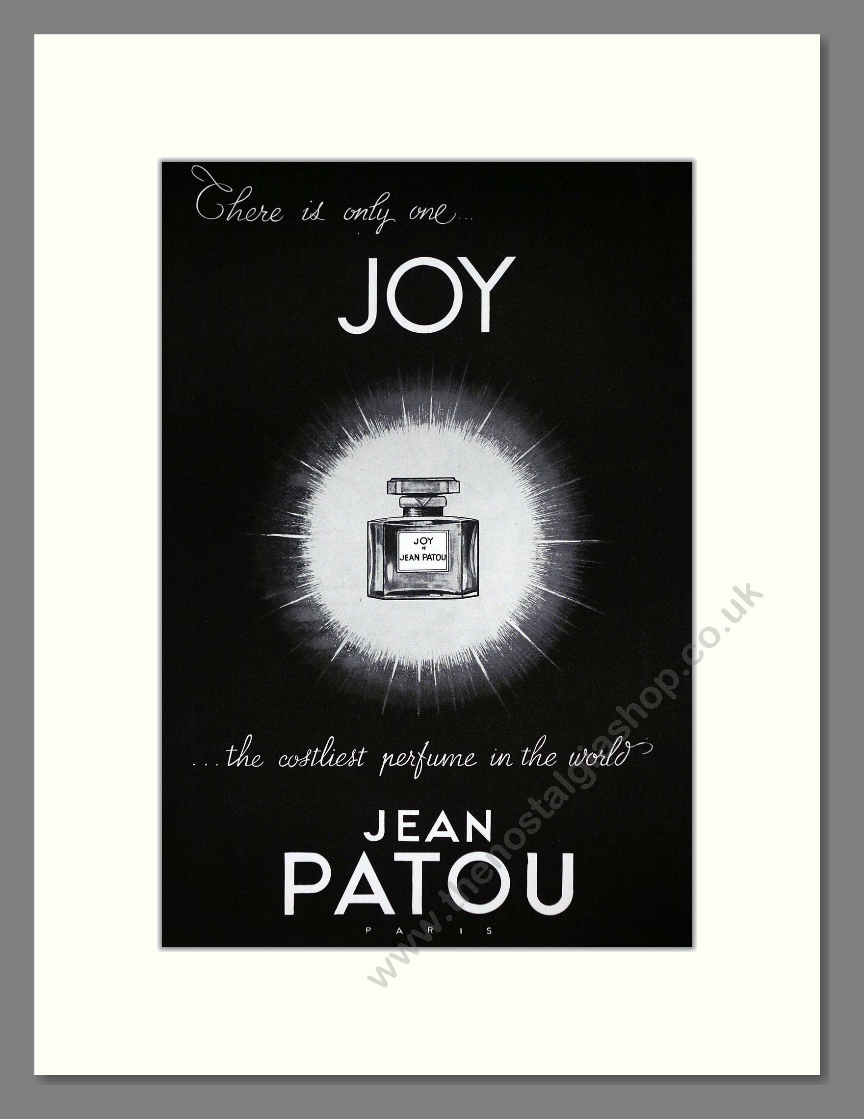 Jean Patou - Joy. Vintage Advert 1959 (ref AD65580)