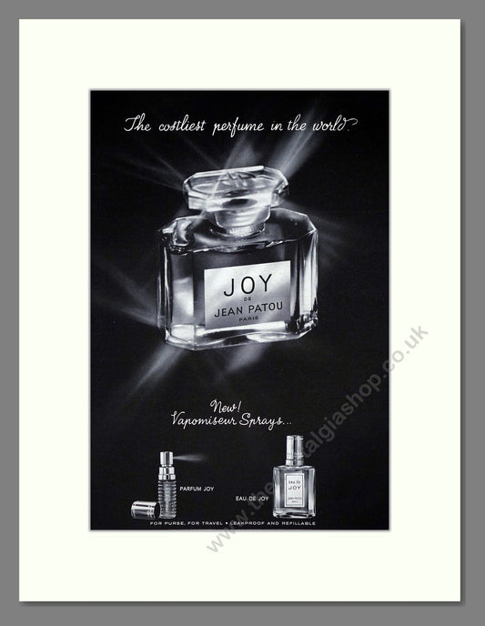Jean Patou - Joy. Vintage Advert 1965 (ref AD65582)