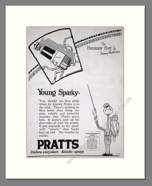 Pratts - Young Sparky. Vintage Advert 1926 (ref AD65606)