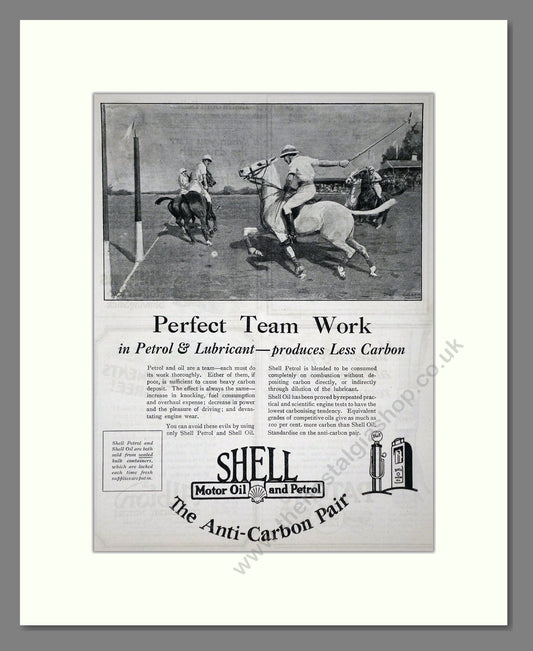 Shell - The Anti Carbon Pair. Vintage Advert 1927 (ref AD65616)