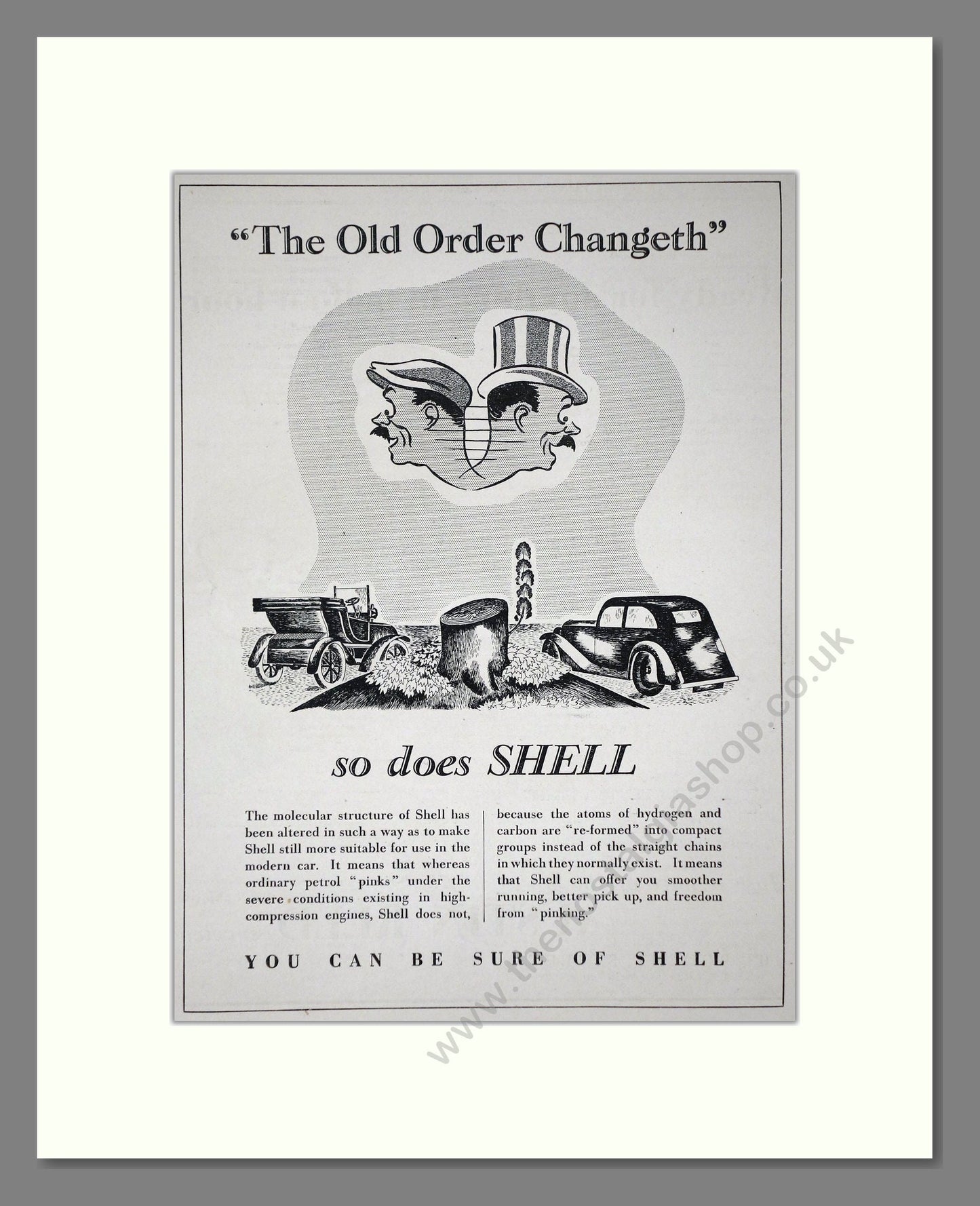 Shell - The Old Order Changeth. Vintage Advert 1937 (ref AD65620)