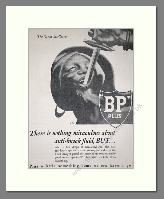 BP - Plus Anti Knock Fluid. Vintage Advert 1932 (ref AD65627)