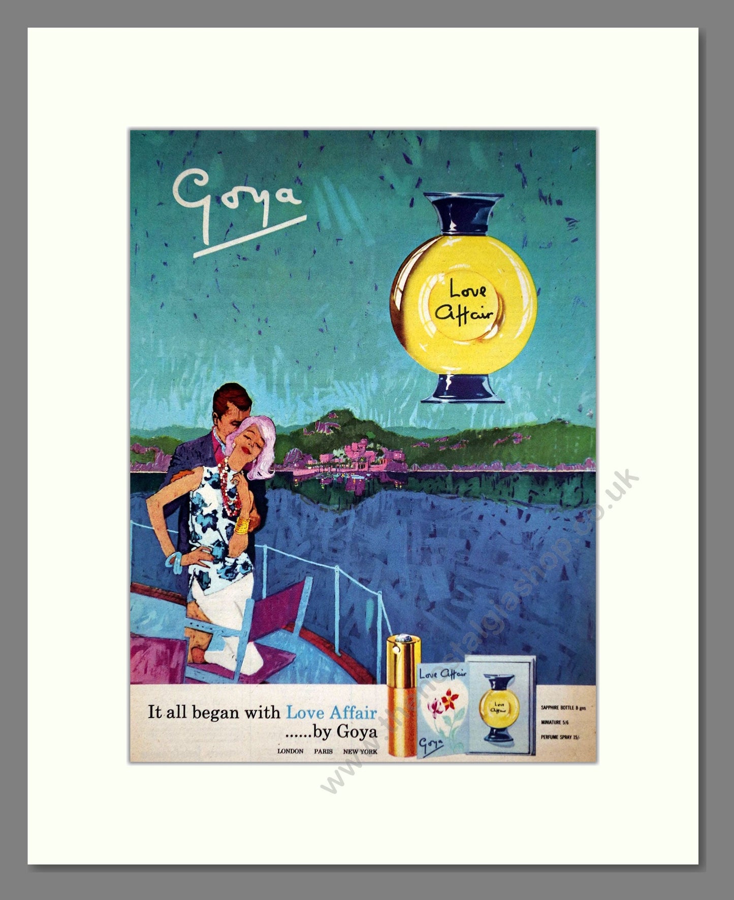 Goya - Love Affair. Vintage Advert 1961 (ref AD65999)