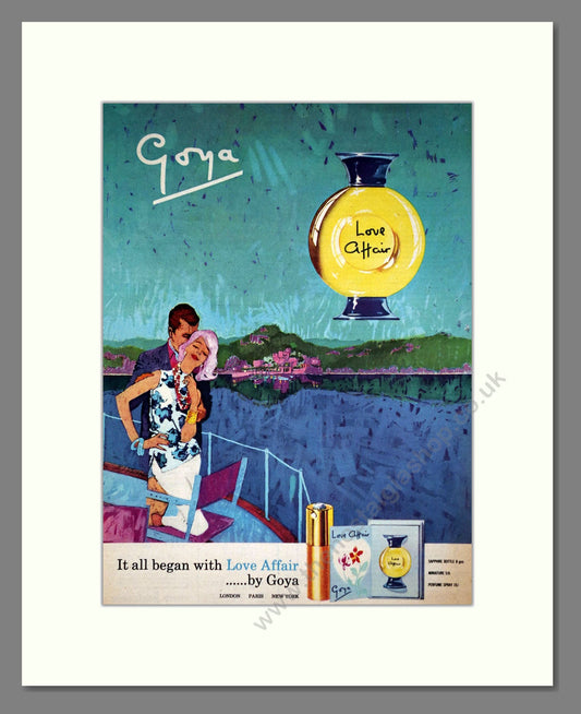 Goya - Love Affair. Vintage Advert 1961 (ref AD65999)
