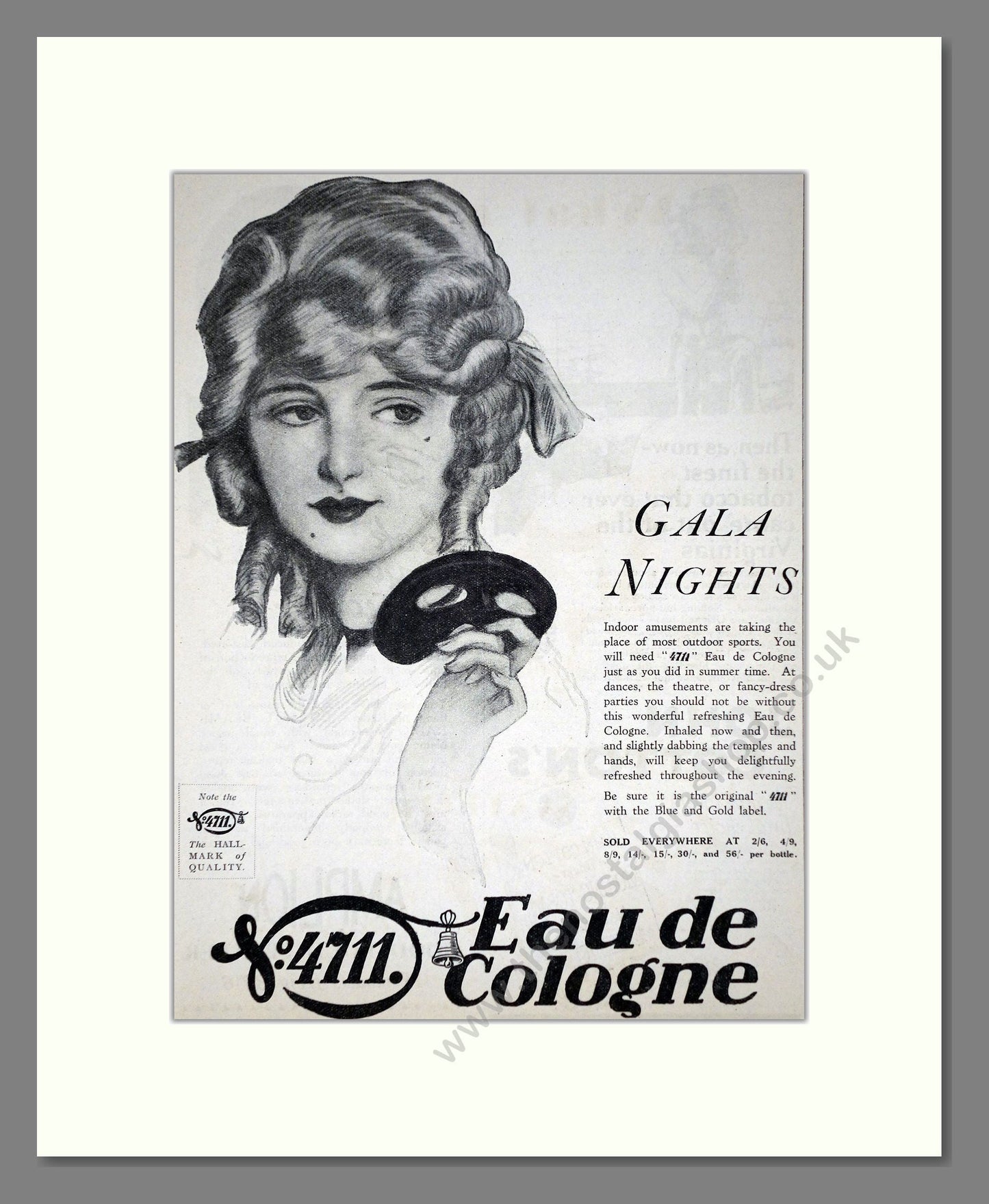 4711 - Eau De Cologne. Vintage Advert 1927 (ref AD66018)