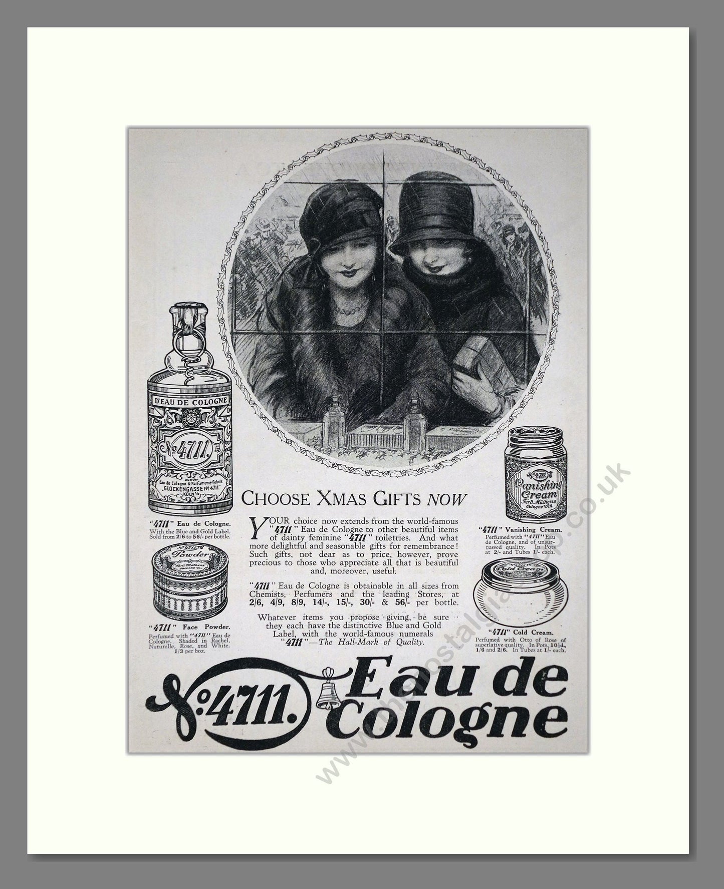 4711 - Eau De Cologne. Vintage Advert 1927 (ref AD66019)