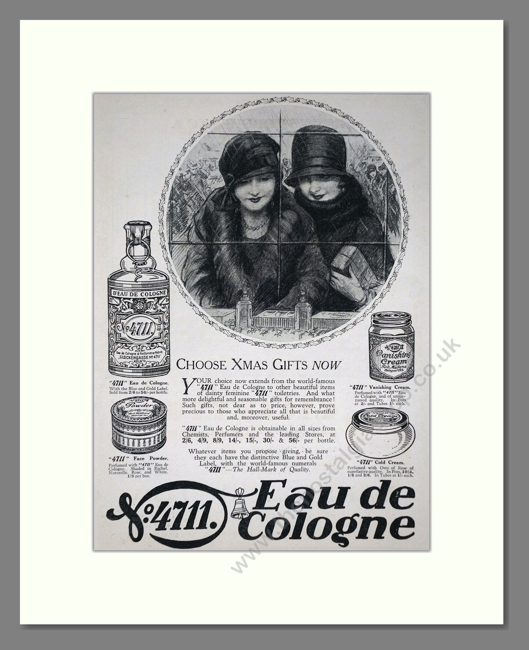 4711 - Eau De Cologne. Vintage Advert 1927 (ref AD66019)