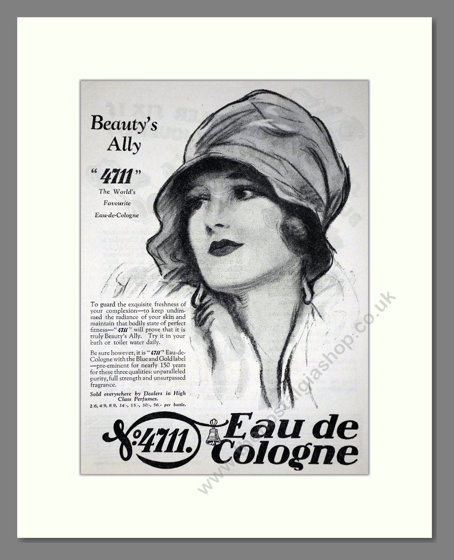4711 - Eau De Cologne. Vintage Advert 1927 (ref AD66022)