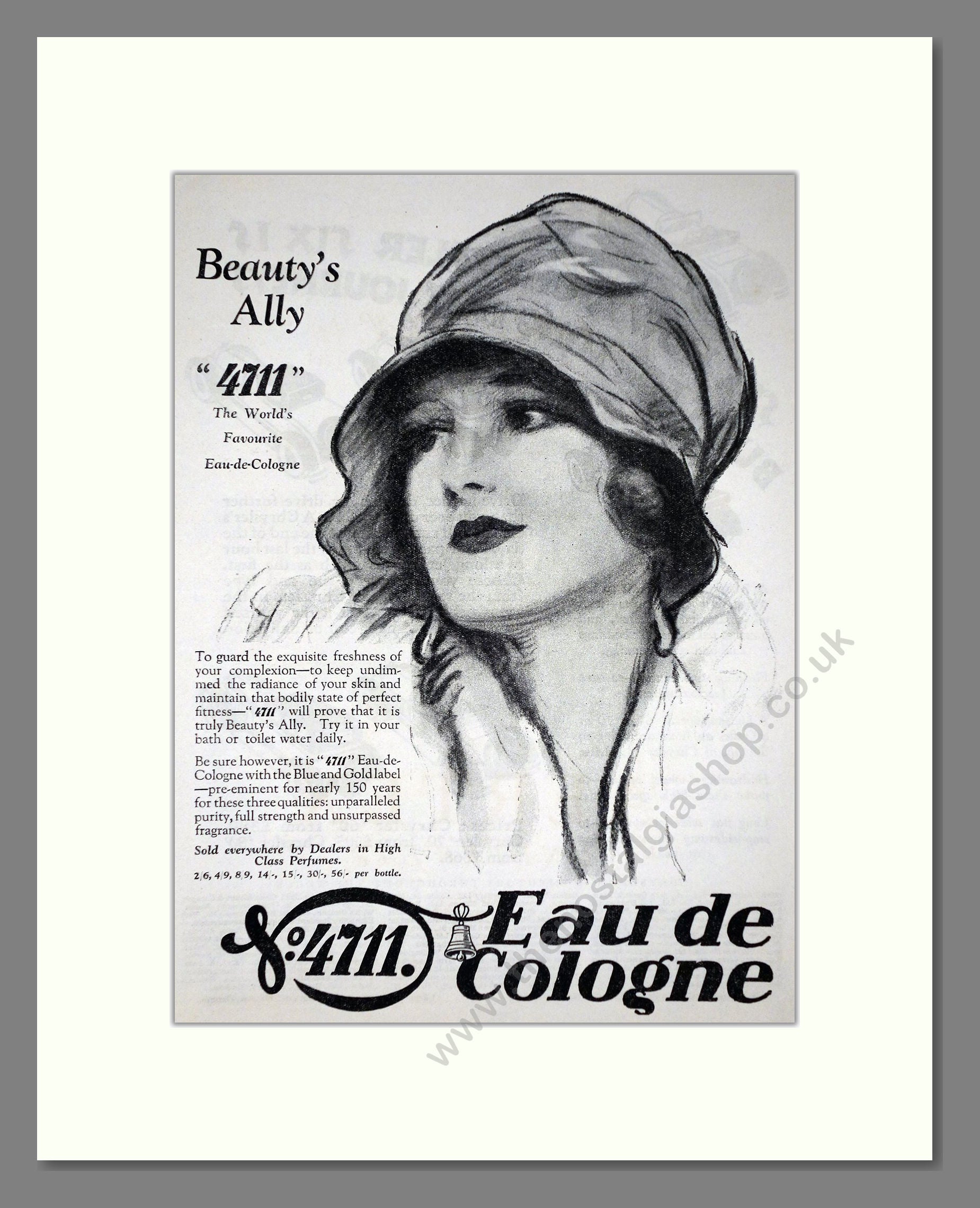 4711 - Eau De Cologne. Vintage Advert 1927 (ref AD66022)