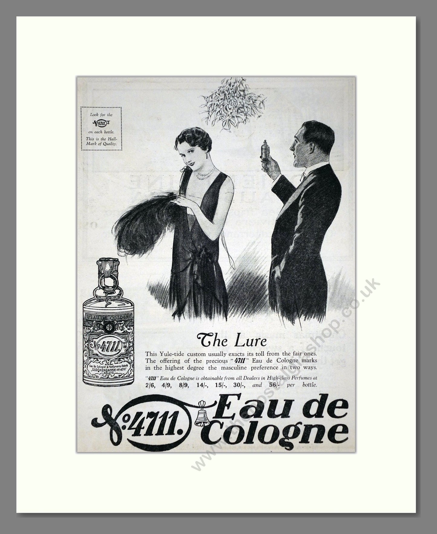 4711 - Eau De Cologne. Vintage Advert 1927 (ref AD66024)
