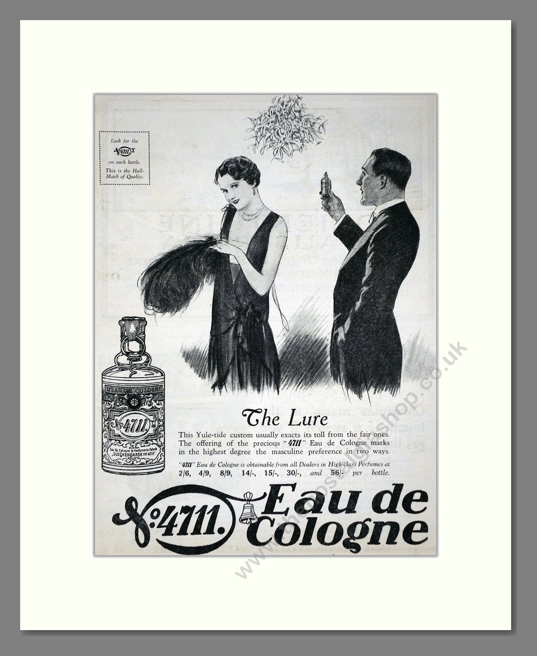 4711 - Eau De Cologne. Vintage Advert 1927 (ref AD66024)