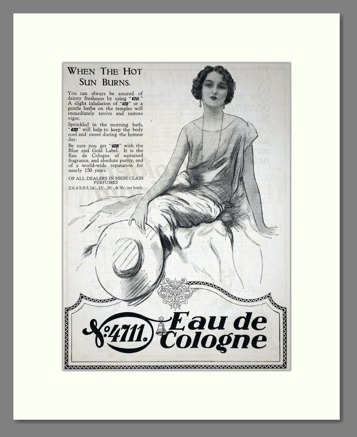 4711 - Eau De Cologne. Vintage Advert 1926 (ref AD66025)