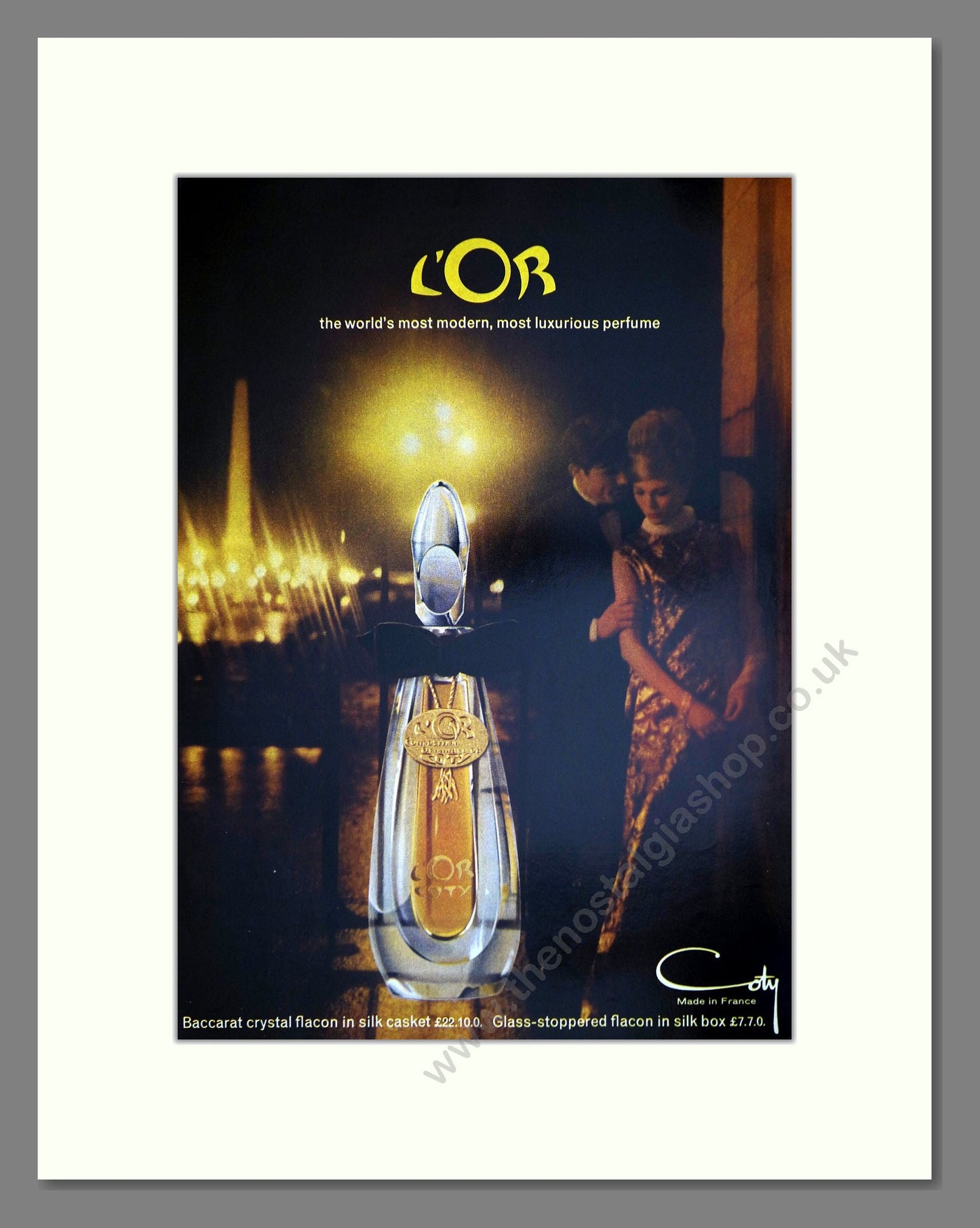 Coty - L'Or. Vintage Advert 1965 (ref AD66034)