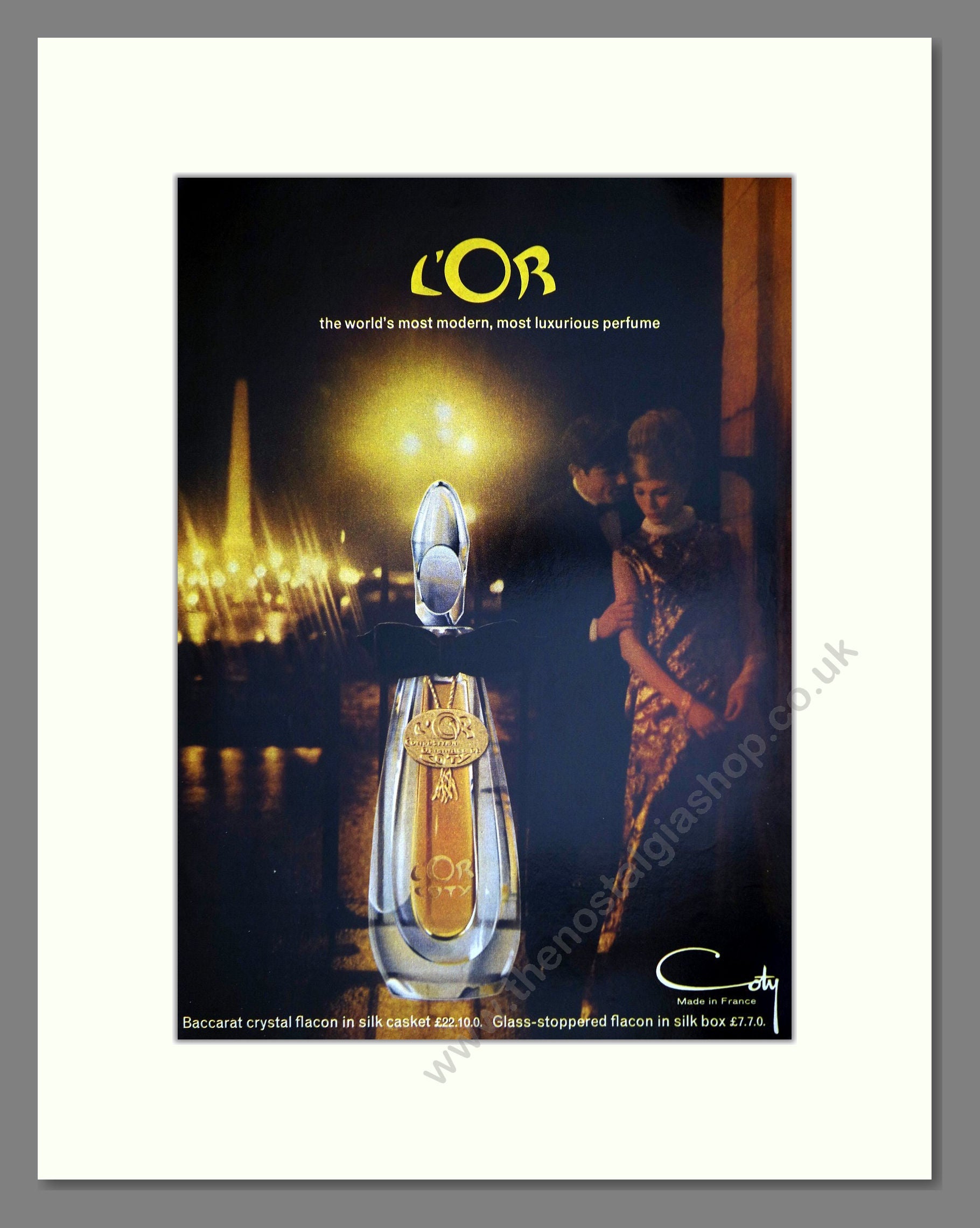 Coty - L'Or. Vintage Advert 1965 (ref AD66034)